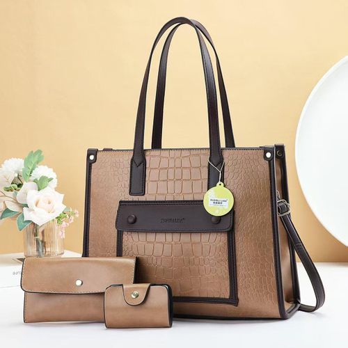 Ladies Elegant 3 in 1 shoulder Bags Leather Official Handbags
