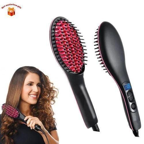 Electric Hair Straightening Brush Comb Hot Air