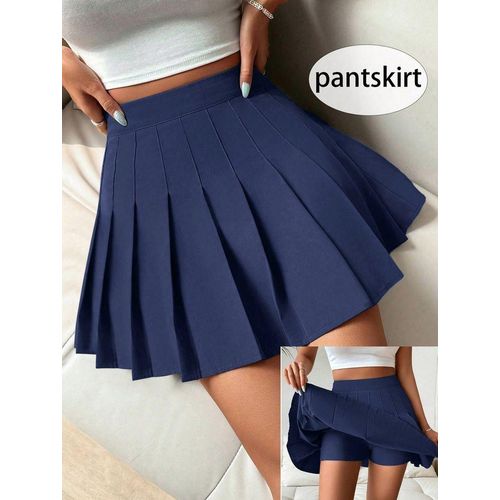 Fashion and Style Beautiful Pleated High Waist Tennis Skirts with inbuilt biker shorttennis skirts with inbuilt shorttennis skirts