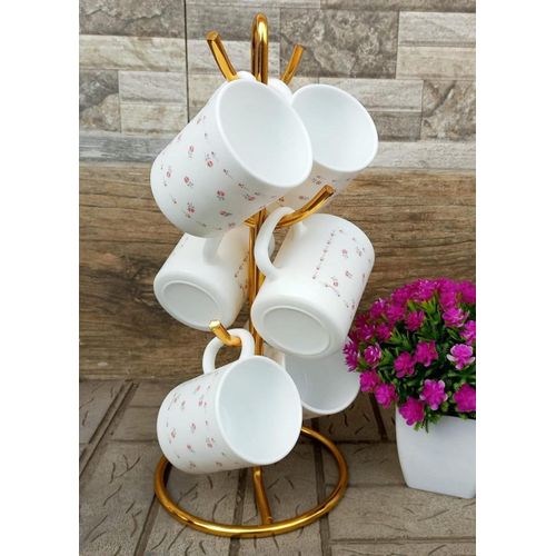 6pcs flowered cup