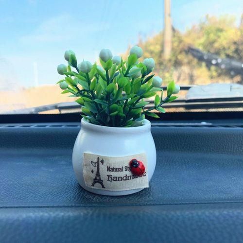 Mini Simulated Flower Pots Lucky Fruit White Bottle