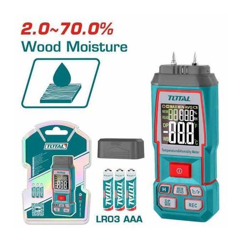 Wood moisture meter range: 2~70%