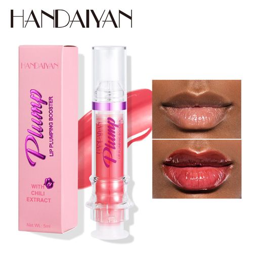 Lip oil, syringe lip gloss, handaiyan slightly spicy lip gloss, pouty lips, glass mirror finish, plumping lip gloss
