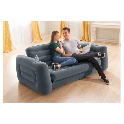 3 seater black Intex Inflatable Pull-Out Sofa PLUS FREE Electric PUMP