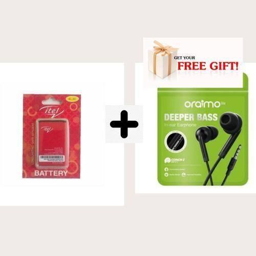 Original Battery-BL-5C For Kabambe Phones BL 5C Free Oraimo Earphones