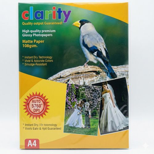 Glossy A4 Photo Paper 100sheets 115gsm -Single Sided