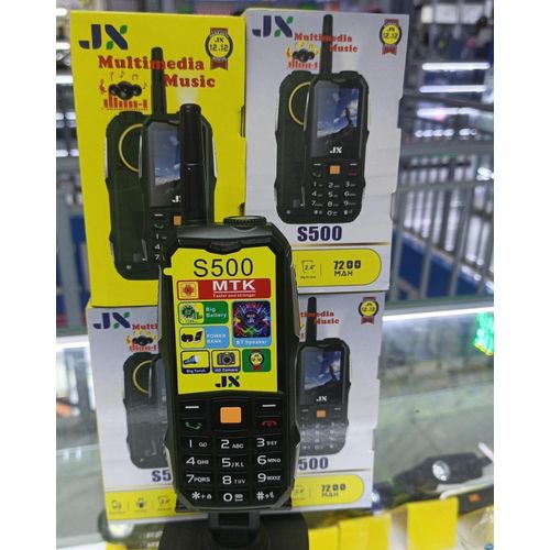 S500 Multimedia Music Feature Phone – 2.4' Screen, 7200mAh Big Battery, Bluetooth Speaker, Power Bank, Torch