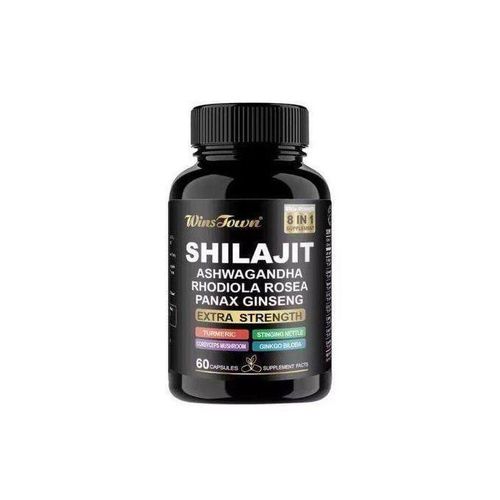 SHILAJIT Ashwagandha Rhodiola Rosea Panax Ginseng Capsules Extra Strength Advanced Herbal Power Formula For Energy Strength Focus Stress Support And Full Body Vitality