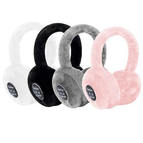 Wireless Bluetooth 5.0 Rechargeable Over The Ear Headphone Earmuffs with Extra Soft and Warm Fabric, Microphone