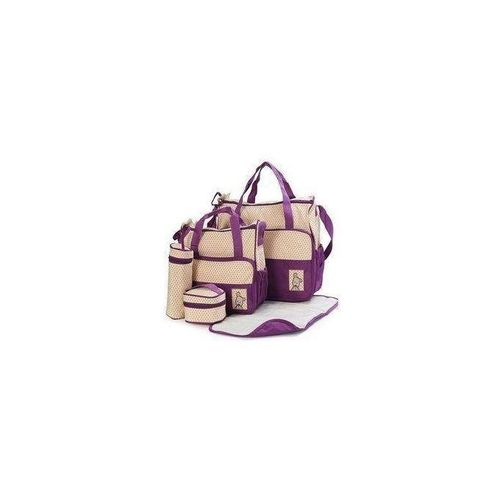 Baby Diaper Bags - 5in1 Set of 2 bags Mackintosh Diaper Pouch and Bottle Pouch