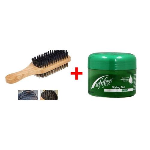 Double Sided Soft And Hard Bristle Wave Brush