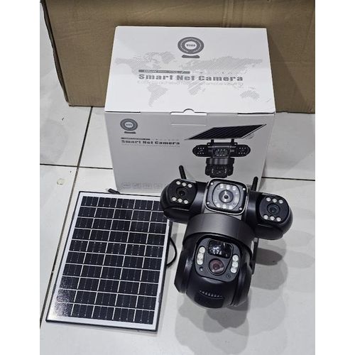 V380 Three Lens Outdoor Camera PTZ 360 Wireless 4G Two Way Audio Auto Tracking 12mp Security Camera