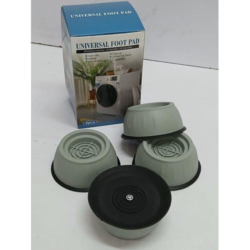 4 pcs Washing Machine Anti Vibration Pads Non-Slip Rubber Feet Absorb Shock Reduce Noise Protect Floors Durable Heavy Duty Home Appliance Stabilizers