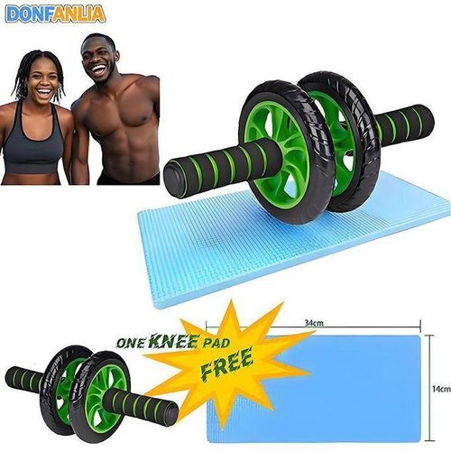 AB Roller Wheel for Core Abs Training Includes FREE Knee Mat Home Gym Workout for Men Women