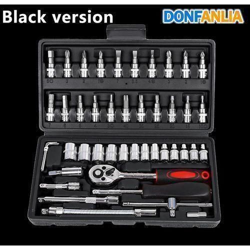 Tool 46 piece Set Wrench Batch Head Ratchet Pawl Socket Spanner Screwdriver