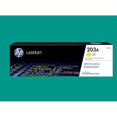 203A Yellow Toner Cartridge – High Yield, Compatible for LaserJet Pro MFP M281fdw/M254dw