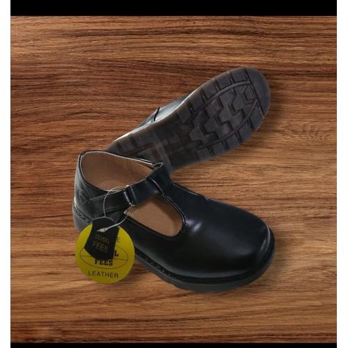 Back To School Shoes Girls Leather Round Toe Light Sole Durable Buckle