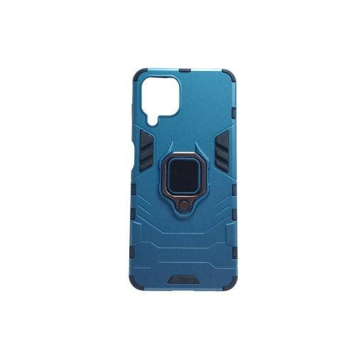 For Samsung Galaxy A22 4G 3 In 1 Hard PC Case -Black/Blue - Black/Blue