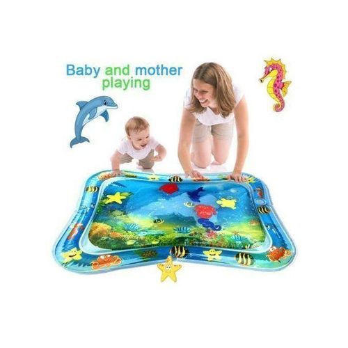 Baby Water Play Mat Inflatable Tummy Time Activity Mat Sensory Learning Toy for Infants and Toddlers