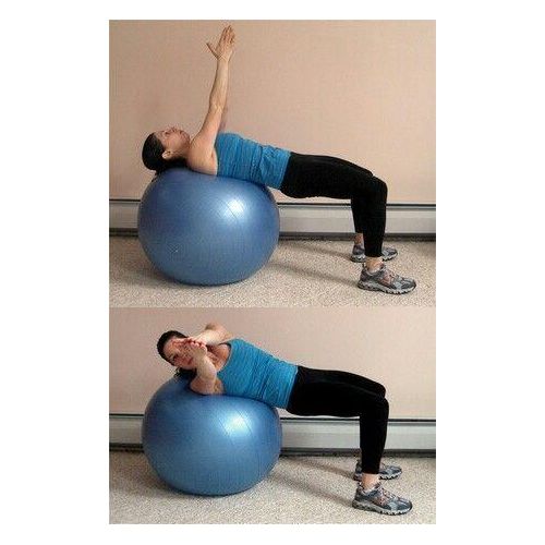 Big Size 85cm Gym Exercise Ball with Free Portable Pump Ultimate Stability & Versatility