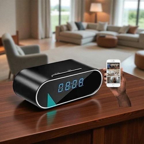 Top Quality Motion Detection 1080P Full HD 4K WiFi Alarm Table Clock Hidden Spy Camera