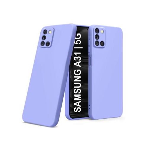 Soft Silicone Back Cover for Samsung Galaxy A31 - Light Blue, anti-fingerprint, anti-scratch, durable silicone case