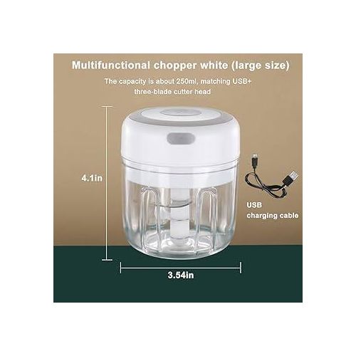 USB Chopper, Mini Electric Food Chopper, Electric Garlic Press, Wireless Food Chopper,
