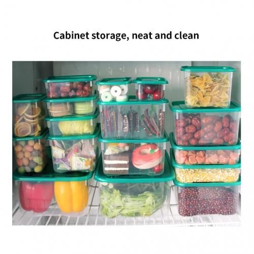 17Pc Fresh-Keeping Food Storage Fridge Containers+Lids Set