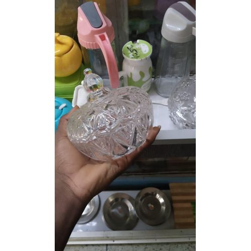Transparent Glass Sugar Dish