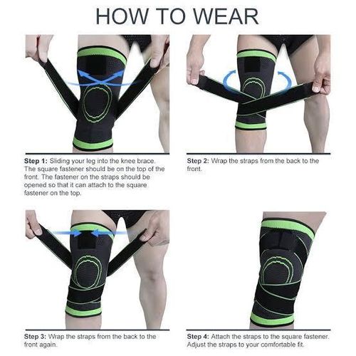 1 pair Knee Brace for Women & Men,Compression Adjustable Knee Sleeve with Straps,Knee Support for Pain Relief