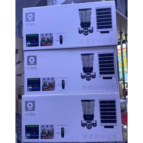 4G Solar Street Light with Triple Lens Camerav380 pro – Outdoor Security Light