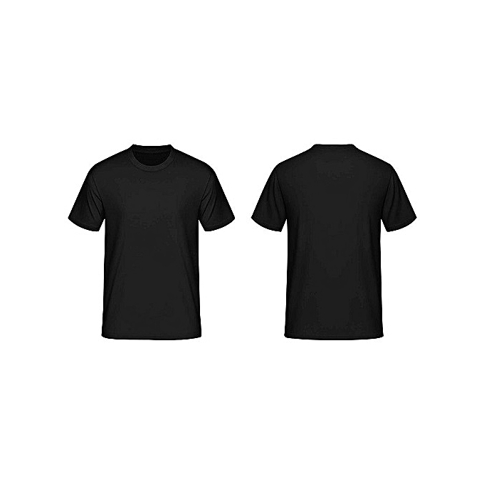 Download Generic Plain Black Men's T-Shirt. @ Best Price Online | Jumia Kenya