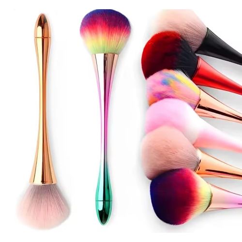 Manicure Colorful Dust Brush Soft Bristle Brush