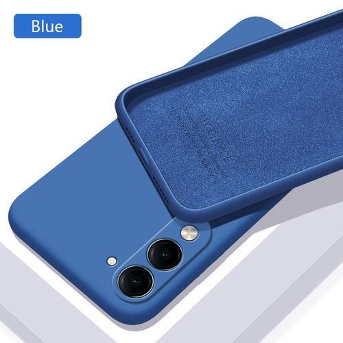 Original Soft Silicone Cover Case for Vivo Y04 – Flexible, Slim & Shock-Absorbing Protection - Blue
