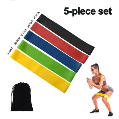 5Pc Different Level Fitness Yoga Resistance Bands