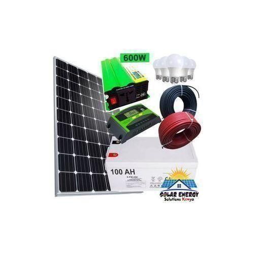 Fullkit 200w Solar Panel 100AH12v Lithium Battery 600w Inverter 20 Amp Controller 5Bulbs