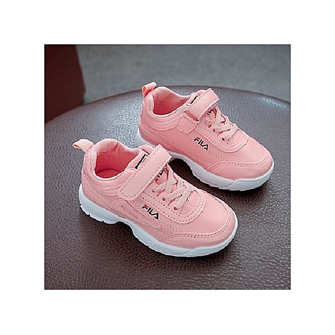 Fashion FILA Kid&#39;s Shoes Girls Sneakers Kinder Sport Light Shoes Kids White Pink Black @ Best ...