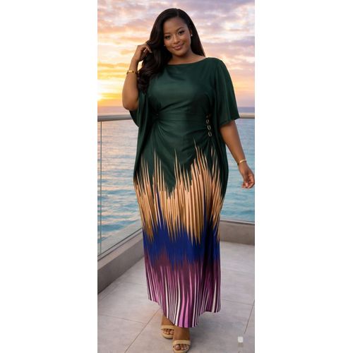 Maxi multicolored kaftan