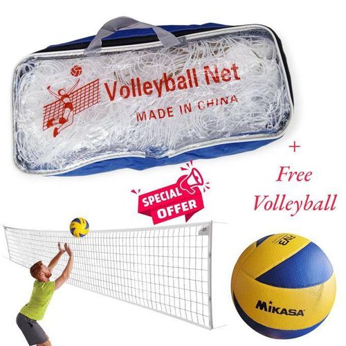 Professional volleyball net with free volley ball gift