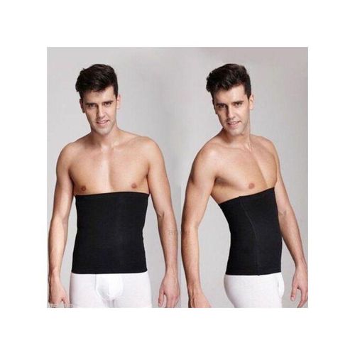 New Men Abdomen Fat Burner Corset Beer Belly Body Shaper Slimming Waist Trimmer BeltBlack
