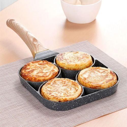 High Quality Heavy Granite Non-Stick 4 Slot Pancake/Egg Pan Breakfast Maker