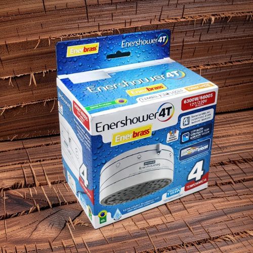 Enershower 4T Cost-Effective Easy Installation High Durability Hard and Soft Water Instant Water Heater Shower Head For Borehole Hard Salty Soft Normal Fresh Water