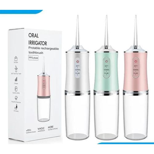 Hot sale Portable Oral Irrigator Water Flosser Usb Water Jet Floss 4 Jet Tip 220ml 3 Modes Ipx7 1400rpm Mouth Washing Machine-