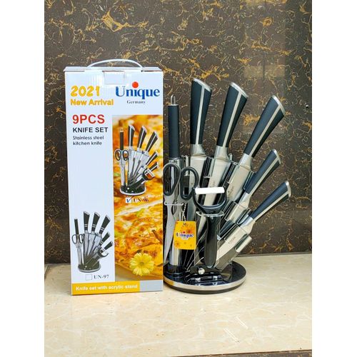 Unique 9 pcs knife set