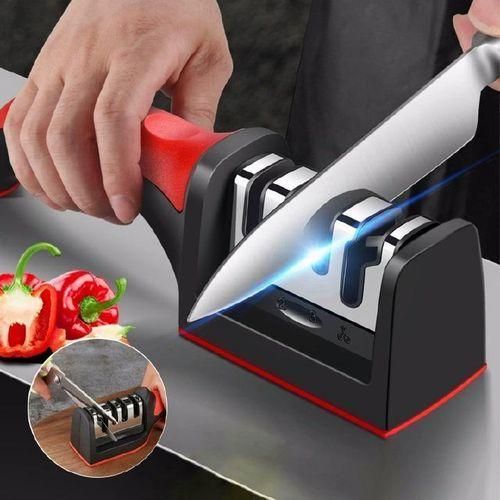 Creative Kitchen Knife Sharpener Multifunction Fruit Knife Sharpener and Peeler Set Durable Tungsten Steel and Ceramic Blade Tool for Precise Cutting and Easy Food Prep 21.5cm