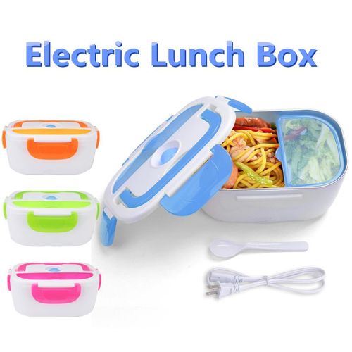 Electric Lunch Box Stainless Steel Food Heater 2 in 1 For School Home Work 15L Removable Container Portable Food Warmer