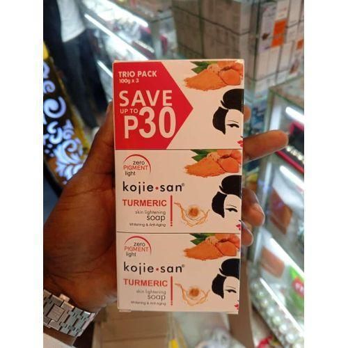 trio pack turmeric skin lightening soap