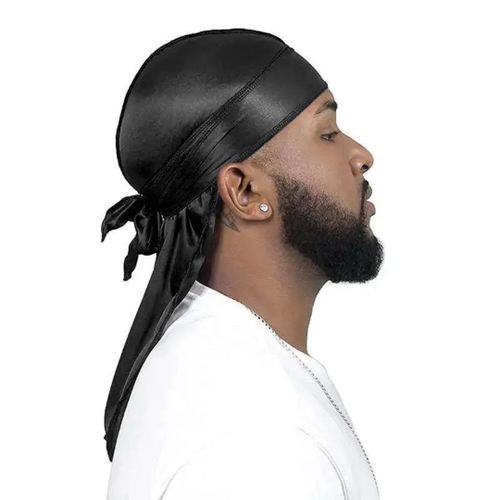 Silky Durag Boys Headwrap Baby Bonnet Hat Silk Du rag Turban Head Cover Cap Hair Accessories