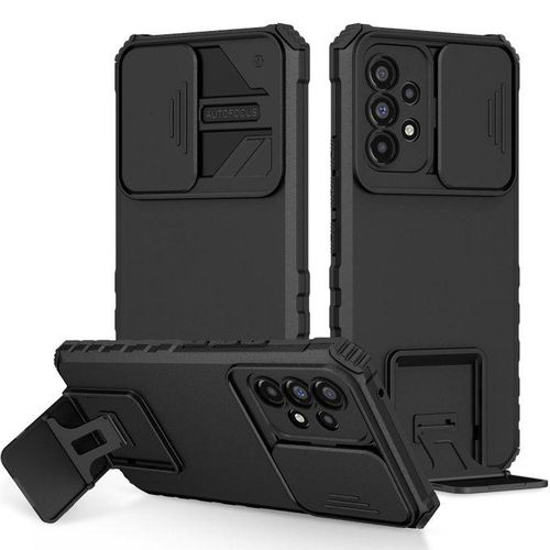Samsung For Samsung Galaxy A53 5G CaseRugged Dual Layer Stand Case With Sliding Camera Cover