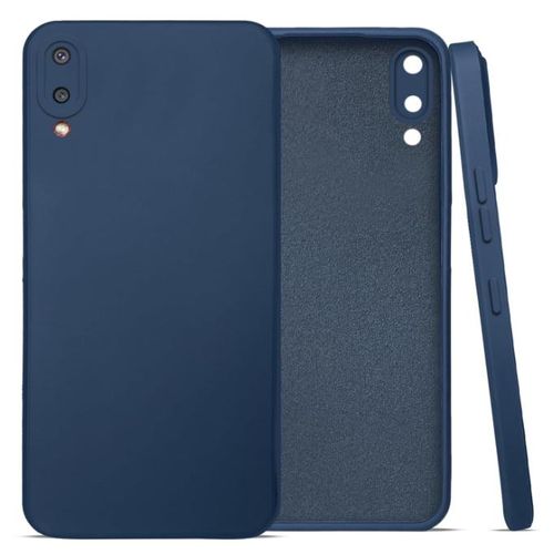 Soft Silicone Back Cover for Samsung Galaxy A02 - Blue, anti-fingerprint, anti-scratch, durable silicone case